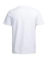 White Synthetic Short Sleeve T-shirt For Men. 