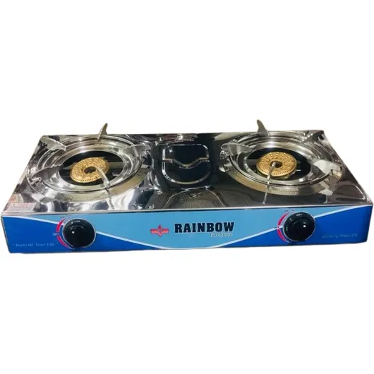 Rainbow%20Double%20Burner%20Stainless%20Steel%20Gas%20Stove%20-%20Image%203
