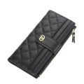 New Women Wallets Plaid Pattern Soft PU Leather Long Female Purse With Zipper Quality Fashion Card Holder Wallet For Women.