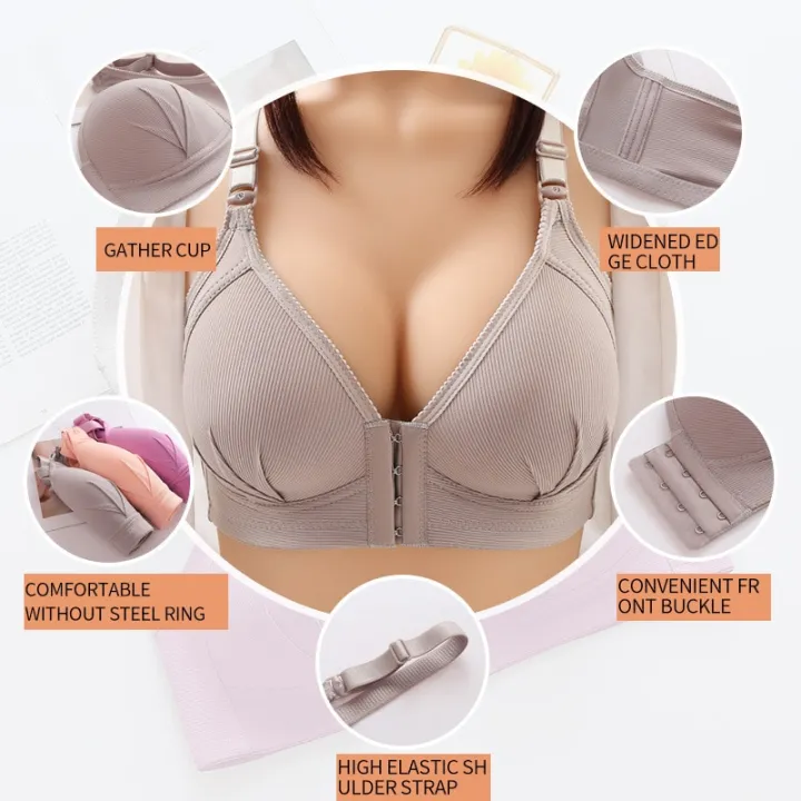 Front%20button%20sexy%20beautiful%20back%20no%20steel%20ring%20ladies%20bra%20thin%20plus%20size%20underwear%20comfortable%20gather%20women%20underwear%20bra%20BC%20Cup%20-%20Image%206