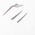 ZS 14/16/18G G23 Titanium Insertion Pin Taper for Threadless Jewelry Nostril Piercing Taper Push in Earrings Body Piercings Tool.