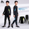 Children's Tights Training Clothes Outfit Men's and Women's Basketball Soccer Running Fitness Children's Sports Leggings Quick Drying Clothes. 