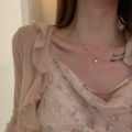 Fashion Simple Firefly Moonlight Stone Pendant Necklaces for Women Pretty Alloy Jewelry Gifts for Girls.