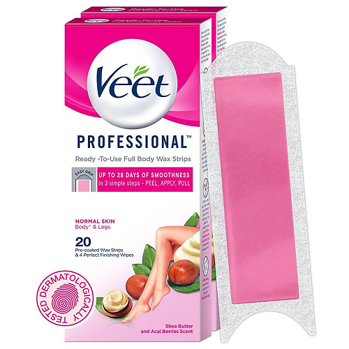 Veet Professional Normal Skin Hair Removal Wax Strips 20 Strips