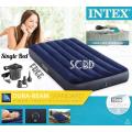 Portable Intex Air Single Bed + Free Electric Pumper. 