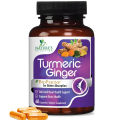 Turmeric Curcumin Supplement 60 Capsules with BioPerine & Ginger 95% Standardized Curcuminoids 2600mg Black Pepper for Max Absorption Joint Support. 