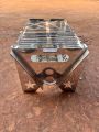 Mirage Folding Barbecue Grill Portable Folding Campfire Grill for Outdoor Bbq Camping Lightweight Rustproof Corrosion Resistant Barbeque Grill for Travelers in Asia Camping Accessories.