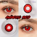 New Halloween Exclusive Angelic RED (Lighht Red) Color Contact Lens With Regular Kit Box For Men And Women. 1Pair Angelic Red (Light Red) Contact Lens For Halloween party, Cosplay,Anime And Costumes. #Light.red. 