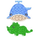 【Yibei Fairy Tale Toy City】Sensory Toy Push Fidget Pops Needs Squish Adult Child Funny Pop Anti-stress Fidget Triceratops Whales Stress Toy.