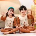 Boys Girls Pajamas Autumn Winter Long Sleeve Children's Clothing Sleepwear Cotton Pyjamas Sets for Kids 2 4 6 8 10 12 Years. 