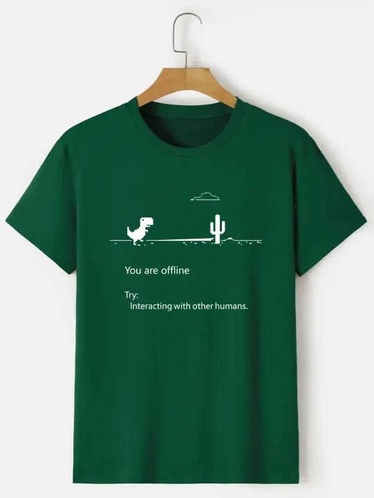 Men's%20'You%20are%20offline...'%20Print%20Stretch%20T-shirt,%20Oversized%20Short%20Sleeve%20Tops%20For%20Spring%20Summer,%20Causal%20Loose%20Clothing%20-%20Image%206