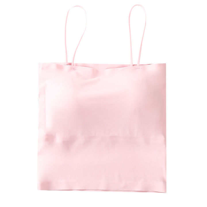 Tube%20Top%20Girl's%20Underwear%20Beauty%20Back%20Summer%20Ice%20Silk%20Breathable%20Wrapped%20Chest%20Anti-Wardrobe%20Malfunction%20Base%20Pure%20Color%20Seamless%20Sling%20-%20Image%205