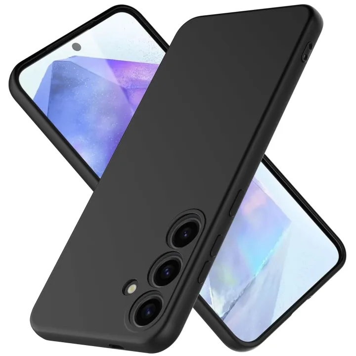 Luxury Ultra Thin Silicone Case For Samsung Galaxy A05 A15 A25 A35 A55 5G Soft Phone Shell A04 A14 A24 A34 A54 Black Back Cover