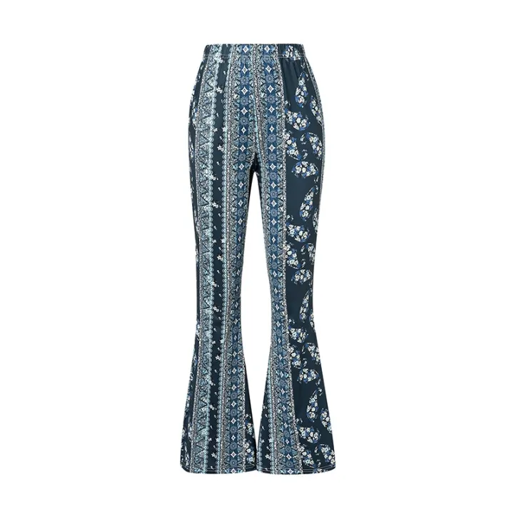 Ladies%20Print%20High%20Elastic%20Tight%20High%20Waist%20Pants%20Flared%20Pants%20Thin%20Casual%20Party%20Street%20Spring%20Straight%20Retro%20Floral%20Print%20Pants%20-%20Image%206