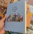 LIFE GOES ON BTS Notebook (120 pages, 7.5"/5.5"). 