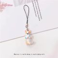 2022 New Design 1 Piece High Quality Resin Cartoon Cat Mobile Phone Charm Cute Anime Dog Keychains Lanyard for Keys Phone Strap.
