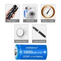 2023 New 3.7V 16340 CR123A Li-ion Battery Rechargeable Batteriy 5800mAh CR123 for Laser Pen LED Flashlight Cell Security Camara.