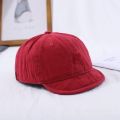 [ New ] Short-Brimmed Hat Men's Summer Retro Drawstring Baseball Cap American Soft Top Washed Distressed Tooling Short Brim Peaked Cap. 