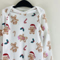 Pack of 3 Pcs Assorted Toddler Baby Full Sleeve Bodysuit Printed Cotton Romper From Levin.