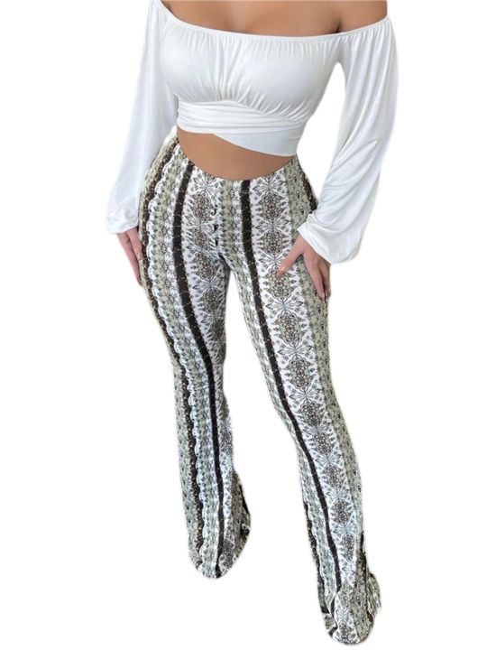 Frauen%20Boho%20Flare%20Pants%20Ethnic%20Tribal%20Print%20Bell%20Bottom%20Yoga%20Palazzo%20Hose%20-%20Image%202