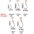 UAthleta 5Pcs Anti-Bite Stainless Steel Wire Leader Fishing Rigs Hooks Line Tackle Tool. 