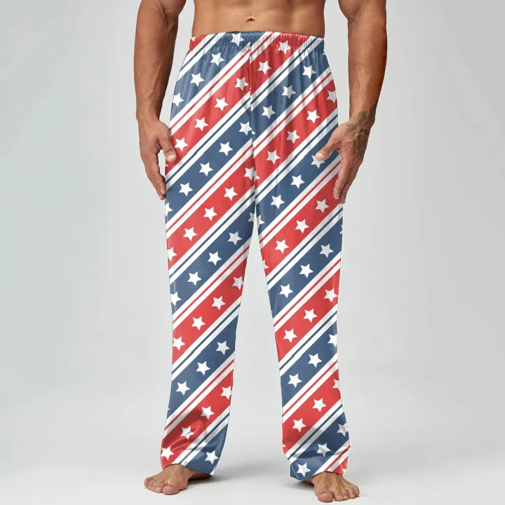 L%20Fluff%20Yeah%20Slide%20Chinos%20Men%206%20Foam%20Men%20Spring%20Summer%20Independence%20Day%20Print%20Pajama%20Pants%20Long%20Pants%20Casual%20Pants%20-%20Image%203