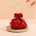 Printed Wedding Candy Bag Reusable Storage Multipack Jewelry Gift Pouch -Decorated Satin Cookies Gift Bag for Wedding Favors. 