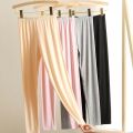 Long Johns Women's Single Thin Modal Cotton Slim Fit Leggings Body Shaping Compression Pants Cotton Knitted Trousers Inner Warm-Keeping Pants plus Size.
