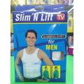 Slim N Lift - Slimming Shirt For Men/Slim N Lift Slimming Vest For Men/Slim N Lift Men/Slim N Lift Men Sliming Belt White. 