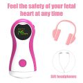 Doppler Fetal Radiation-free Fetal Heart Rate Monitor Ultrasound Fetus Doppler Detector Pregnant Fetal Pulse Meter Baby Monitor. 