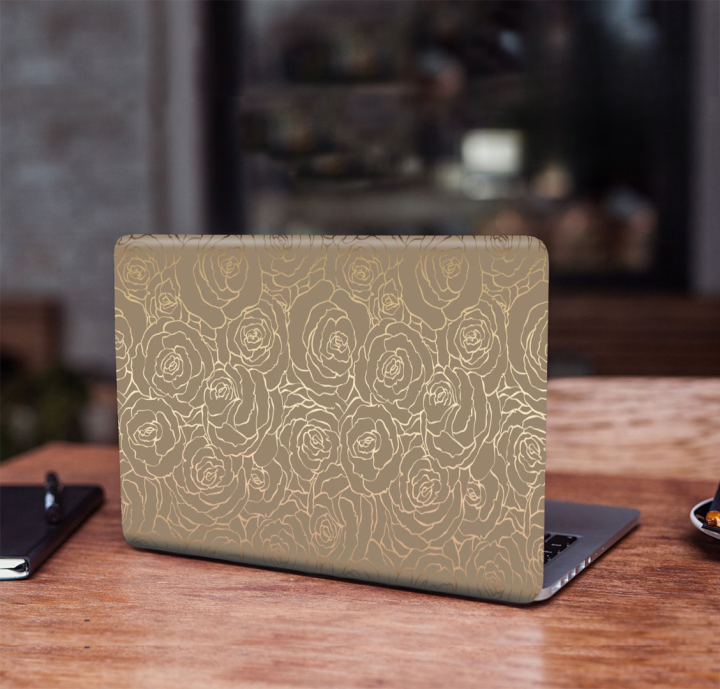 Elegance Rose Design Removeable Laptop Sticker for Back Side Laptop skin for any kind of Laptop