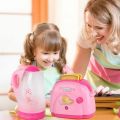 Juicer Dispenser Coffee Machine Household Appliances Toys Vacuum Cleaner Toaster Blender Pretend Play Set with Light Cooking Kitchen Toys Boy Girl. 