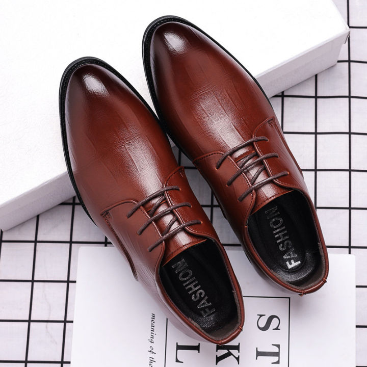 British%20Business%20Pointed%20Men's%20Leather%20Shoes%20Casual%20Trend%20Men's%20Shoes%20Formal%20Lace-up%20Korean%20Style%20Men's%20Wedding%20Shoes%20-%20Image%203