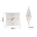 Durable 2pcs Guitar Fingerboard Fretboard Saddle Nut Radius Gauge Measuring Stainless Steel Tool.