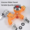 Outdoor Antifreeze Double Outlet Faucet Frost Proof Dual Control Washing Machine Faucet Faucet Splitter Garden Hose Splitter Outside Spigot Replacement Accessories.