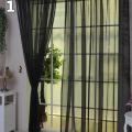 【Fashion】Solid Color Tulle Window Curtain Drape Sheer Scarf Valances. 