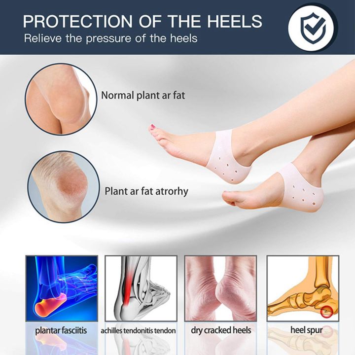 6Pairs%20Heel%20Cups,Plantar%20Fasciitis%20Inserts%20Pads,Gel%20Heel%20Cushion,%20Silicone%20Heel%20Protectors,Great%20for%20Plantar%20Fasciitis%20-%20Image%204