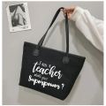Teacher Definition Gift for Teachers Canvas Tote Bag Shoulder Purse Book Bag Teacher Tote Shopper Shopping Bag. 