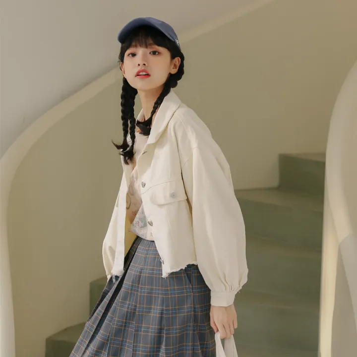IELGY%20women's%20korean%20style%20loose%20raw%20edge%20light%20purple%20denim%20jacket%20-%20Image%203