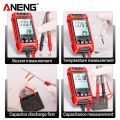 ANENG SZ02 Smart Digital Multimeter Auto Range 9999 Counts NCV Universal Meter Handheld Multifunctional Tester Voltmeter Ammeter with Backlight Flashlight AC/DC Voltage & Current Resistance Capacitance Frequency Temperature Measurement. 