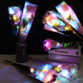 1/4Pcs 40Cm LED Simulation Luminous Rose Bouquet Light Decoration DIY Artificial Rose Flower Lamp Ornaments Light.