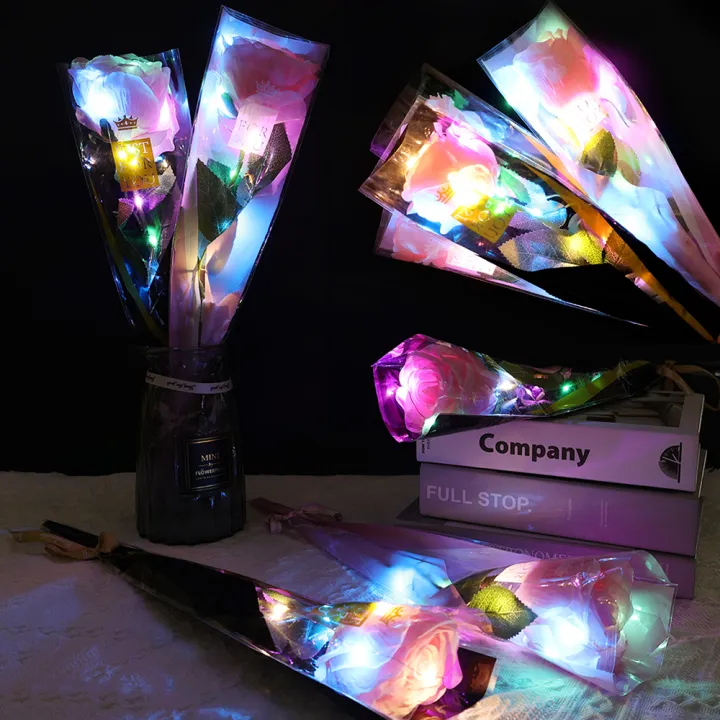 1/4Pcs%2040Cm%20LED%20Simulation%20Luminous%20Rose%20Bouquet%20Light%20Decoration%20DIY%20Artificial%20Rose%20Flower%20Lamp%20Ornaments%20Light%20-%20Image%203