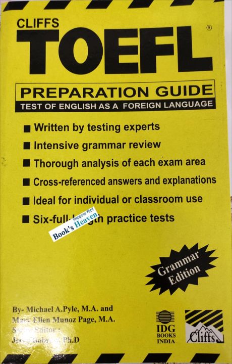 Cliff's TOEFL Preparation Guide