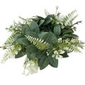 GC 25CM Wedding Candle Rings Artificial Greenery Wreath Wedding For Pillars Farmhouse Wedding Table Party Home Decor. 