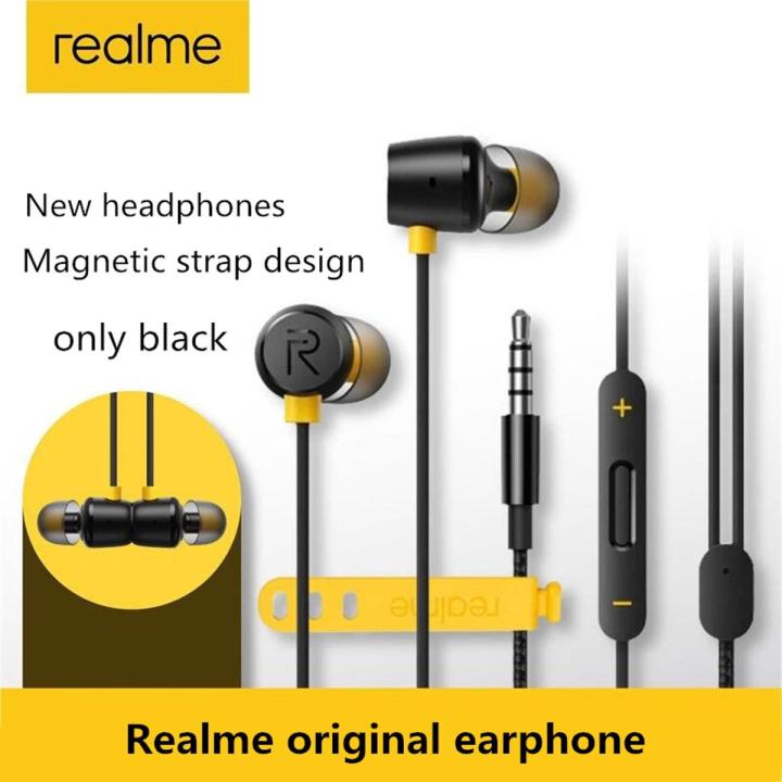 Realme Buds Earphone Earbuds In-Ear Wired Magnetic