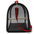 Lightweight Bird Carrier Cage Transparent Clear PVC Breathable Parrots Travel Bag. 