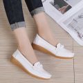 【Alien Alien】 Women Loafers Sheos Ballet Flats Ladies Shoes Genuine Leather Female Spring Moccasins Casual Ballerina Shoes Women Sneakers. 