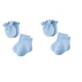 Newborn Anti Scratch Cotton Soft Baby Socks Gloves Sets Solid Color Boys Girls Mittens Suits. 