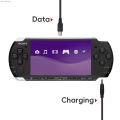 Smalshop Piece Cable Cable Gaming Cable Charger Machine USB 1000 Luxury DATA FROG 2 in 1 USB Charger for PSP2000 3000 Games.