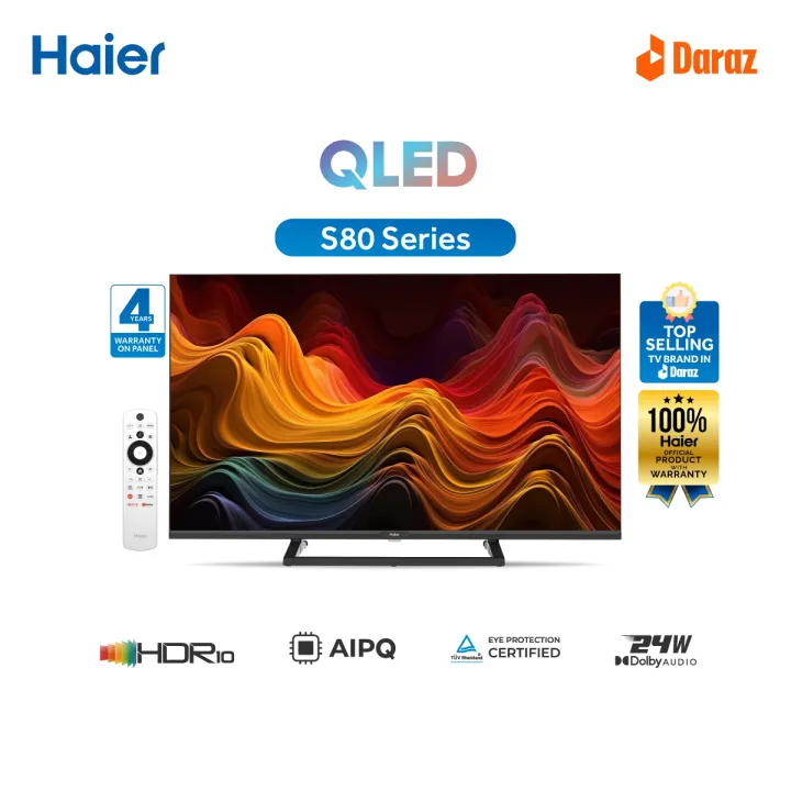 Haier 43" QLED 4K Google TV with Free Delivery & Installation (H43S80GUX)